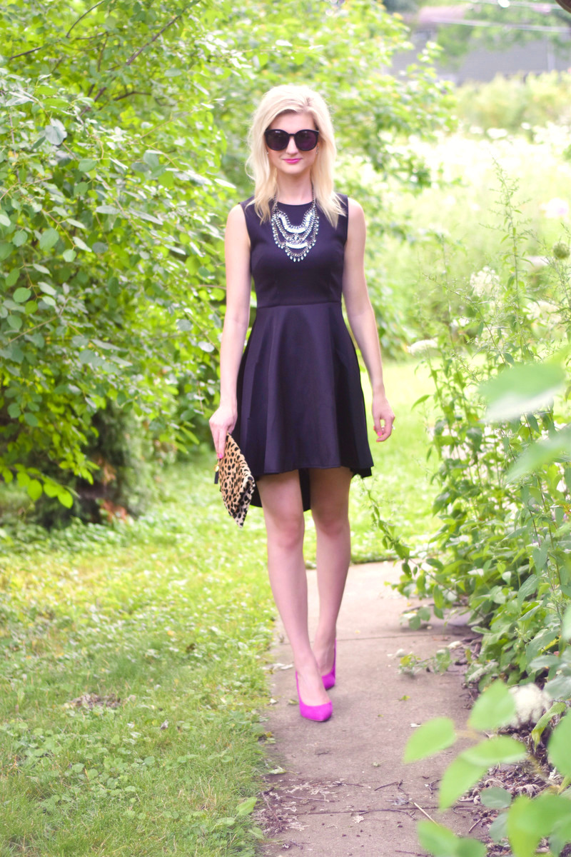High-Low Little Black Dress • The Chambray Bunny