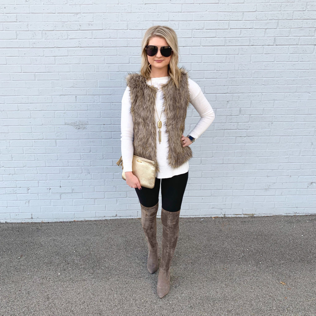 Over-The-Knee Boots + Faux Fur • The Chambray Bunny